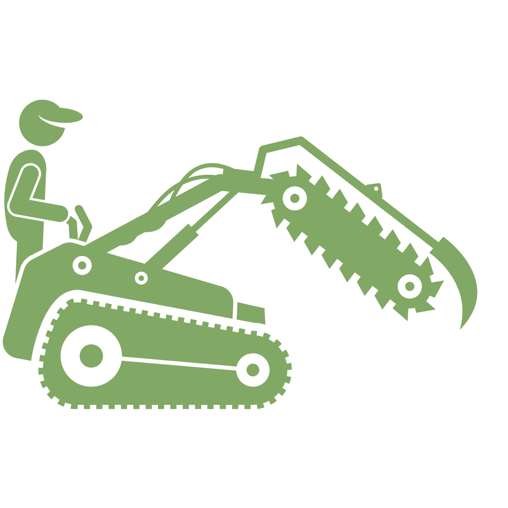 Stump grinding service
